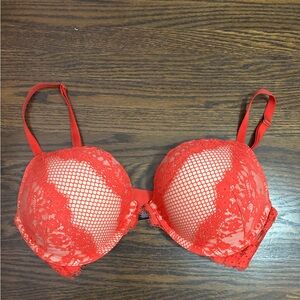 Victoria's Secret Bombshell Red Lace Bra